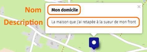 Un marqueur uMap.